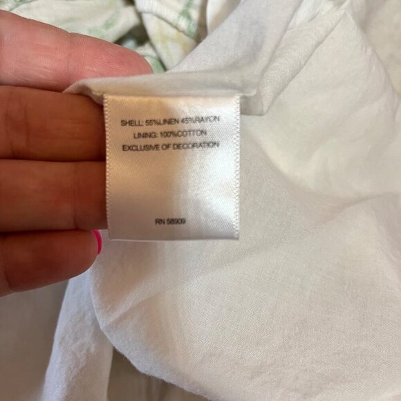 a loves a linen Blend floral tropical print Sun dress‎ Size S Sleeveless - Picture 8 of 9